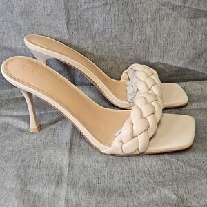 Ermonn Square Toe Braided Sandals